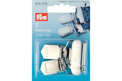 2 Combi-Clips PRYM silberfarbig, 25 mm