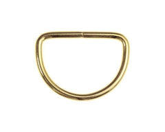 2 Halbrundringe VENO 40 mm gold - 190155