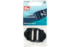 2 Klemm-Leiterschnallen PRYM schwarz, 25 mm