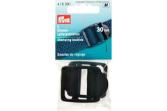 2 Klemm-Leiterschnallen PRYM schwarz, 30 mm