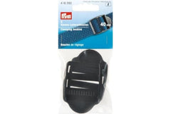 2 Klemm-Leiterschnallen PRYM schwarz, 40 mm