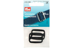 2 Leiterschnallen PRYM schwarz, 25 mm