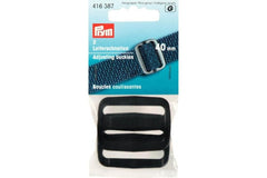 2 Leiterschnallen PRYM schwarz, 40 mm