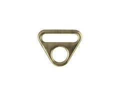 2 O-Ringe mit Steg 25 mm altgold - 190164