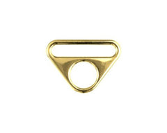 2 O-Ringe mit Steg 32 mm gold - 190122