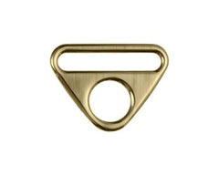 2 O-Ringe mit Steg 40 mm altgold - 190166