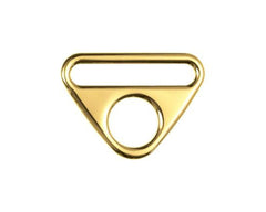 2 O-Ringe mit Steg 40 mm gold - 190126