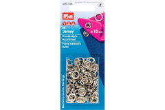 20 Druckknöpfe Jersey Nachfüllset PRYM silberfarbig, 10 mm