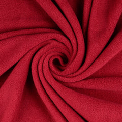 Reststück: 1,00 m Polar Fleece uni weinrot