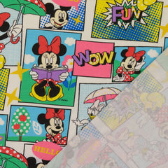 Reststück: 1,20 Lizenz Baumwolljersey Disney Minnie Mouse All Over Muster