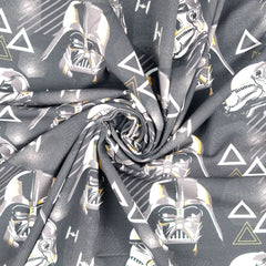 Reststück:0,95m Baumwolljersey Lizenz -Star Wars The Dark Side  - Darth Vader & Stormtrooper