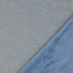 Alpenfleece melange rauchblau