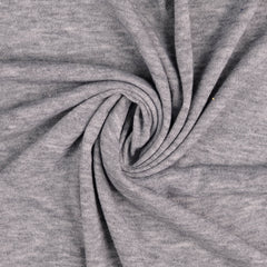 Reststück: 1,15 Meter  Strickjersey Manou melange grau