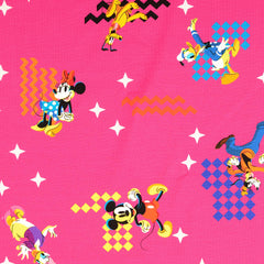 Reststück: 1,40m Lizenz Baumwolljersey Mickey Mouse & Friends pink