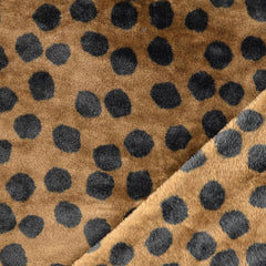 Wellnessfleece Tupfen - braun