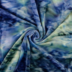 Nicky Stoff Ice Velvet Batik - 0802 grün/blau