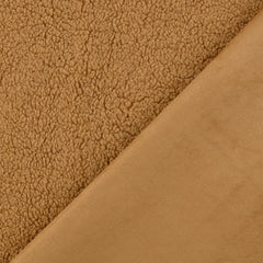 Teddyfleece mit Suedeabseite - beige