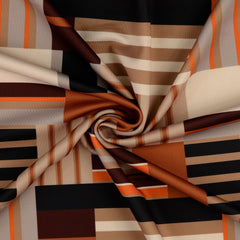 Scuba Digital Geometrisch - terracotta