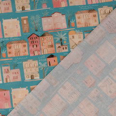 Baumwoll Popeline Digital Saint Tropez