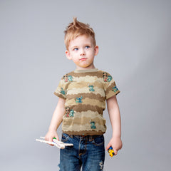 Lizenz Baumwolljersey Digital Lilo & Stitch Stripes - Farbe 1