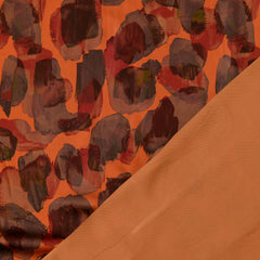 Viskose Satin Doro Dots - orange