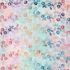 Bestickte Baumwolle Tie Dye Poppy in Mint von der Buntspecht