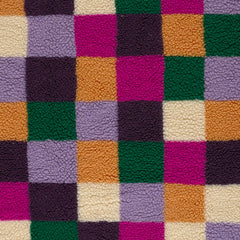 Teddy Jacquard Bunte Karos