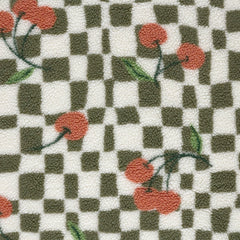 Teddy Jacquard Karo Kirschen