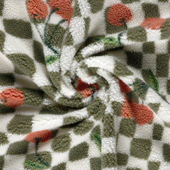 Teddy Jacquard Karo Kirschen