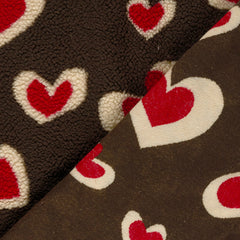 Teddy Jacquard Big Hearts