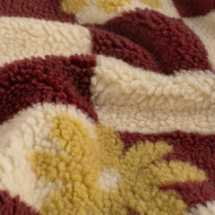 Teddy Jacquard Blütenkaro