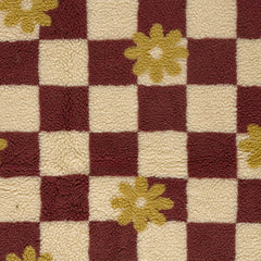 Teddy Jacquard Blütenkaro