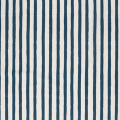 French Terry Digital Blue Brush Stripes