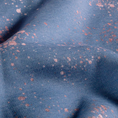 Sweatshirtstoff Sprenkel by Glitzerpüppi - stahlblau