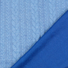 Zopfstrick Jacquard Fenja - 5027 blau