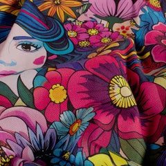 Half Panama Digital Frieda Flower