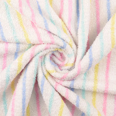 Frottee Stoff Streifen Multicolour