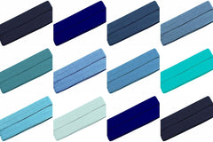 3 Meter Jersey-Schrägband 40/20 - blau