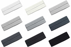 3 Meter Jersey-Schrägband 40/20 - weiß/grau/schwarz