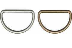 4 Halbrundringe VENO 30 mm, silber/altgold - 196975