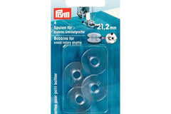 4 Nähmaschinenspulen für kleinen Umlaufgreifer PRYM, 21,2 mm
