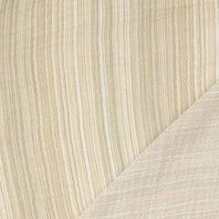 Double Gauze Musselin Feine Streifen - beige