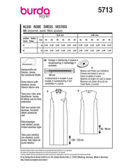 Schnittmuster burda style - Kleid 5713