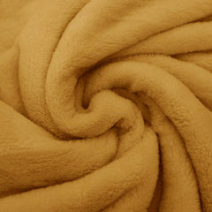 Reststück: 0,70m - Wellness Fleece senfgelb