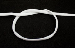 5mm Gummiband rund weiß