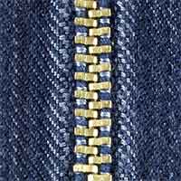 Reißverschluss M45 Jeans Hakenfeststeller gold - 1993