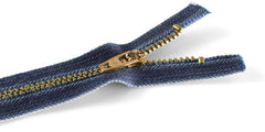 Reißverschluss M45 Jeans Hakenfeststeller gold - 1993