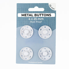 Metall-Druckknöpfe 4 x 25mm