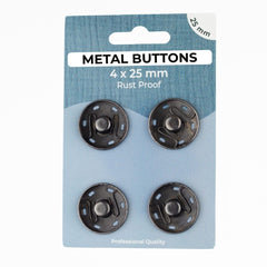 Metall-Druckknöpfe 4 x 25mm