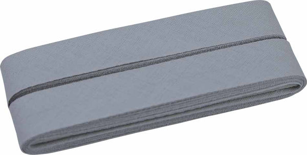 
                    5 Meter Baumwoll-Schrägband 40/20 - weiß/grau/schwarz - grau (004)
                  